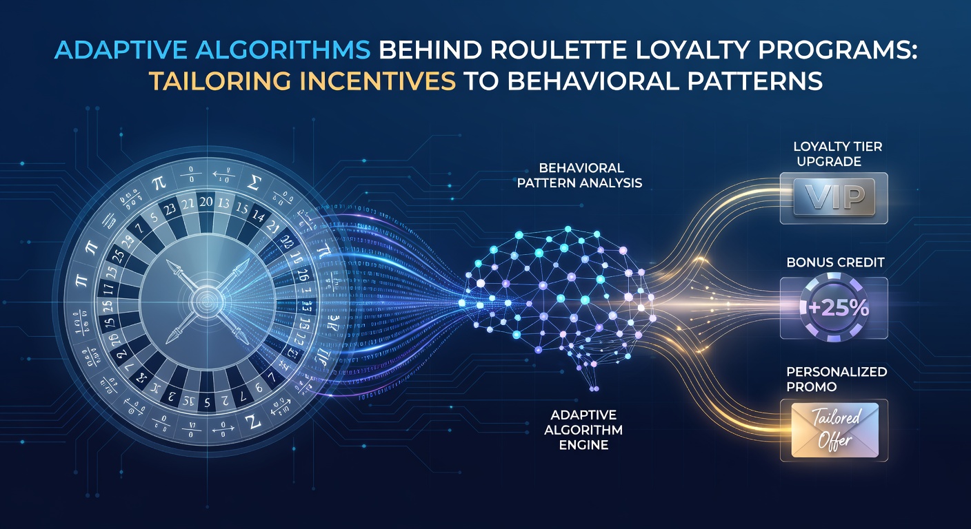 Illustration of adaptive algorithms analyzing roulette player data patterns on digital interfaces
