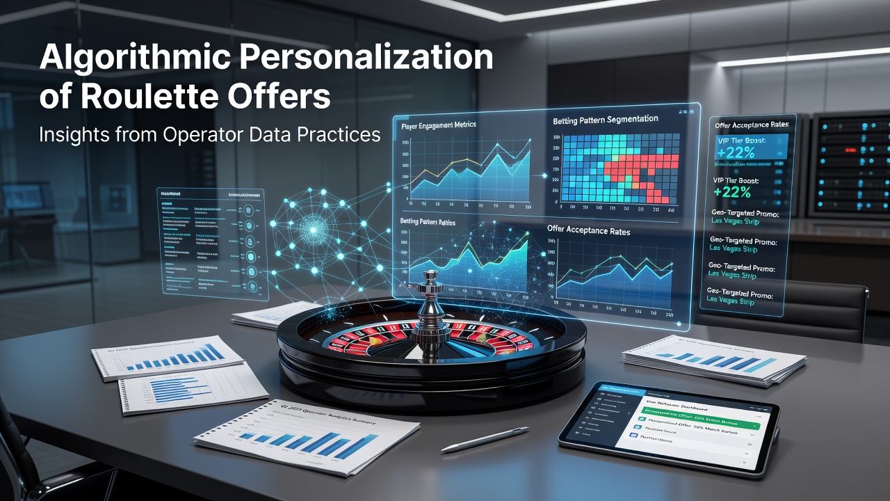 Operator dashboard displaying personalized roulette promotion metrics and segmentation results