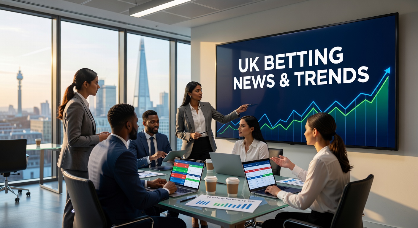 Graphic illustrating UK Gambling Commission reforms with icons for stake limits, tax increases, and player protection measures in online casinos