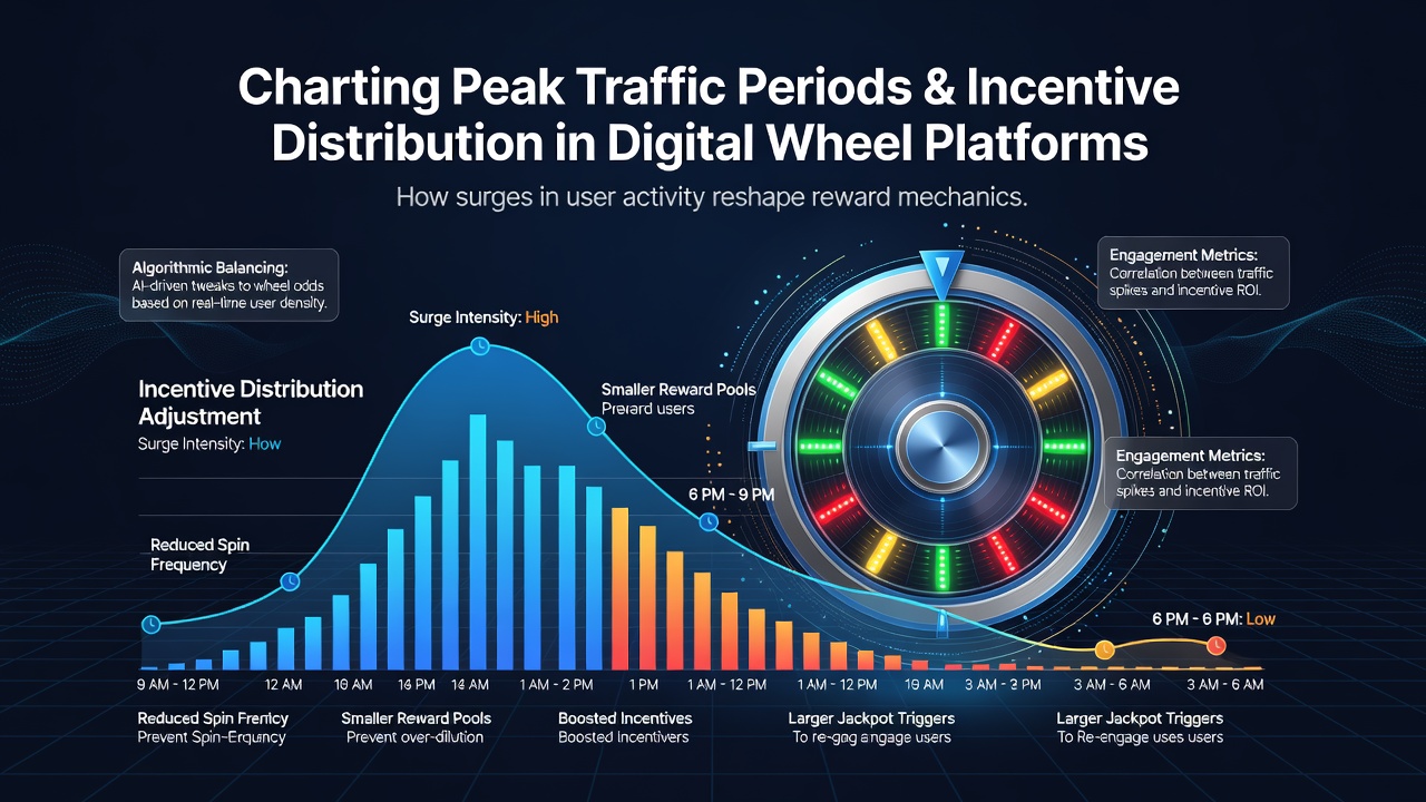 Infographic illustrating incentive redistribution during weekend traffic surges on roulette platforms