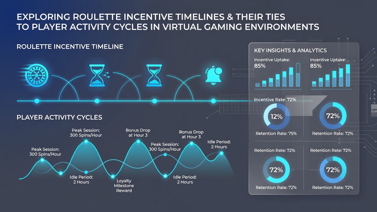 Graph illustrating roulette player activity cycles aligned with bonus activation timelines over a monthly period