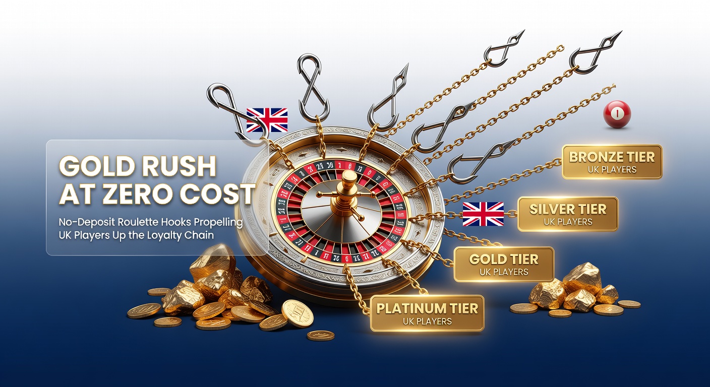 Vibrant roulette wheel spinning with golden coins cascading, symbolizing zero-cost entry to lucrative loyalty rewards