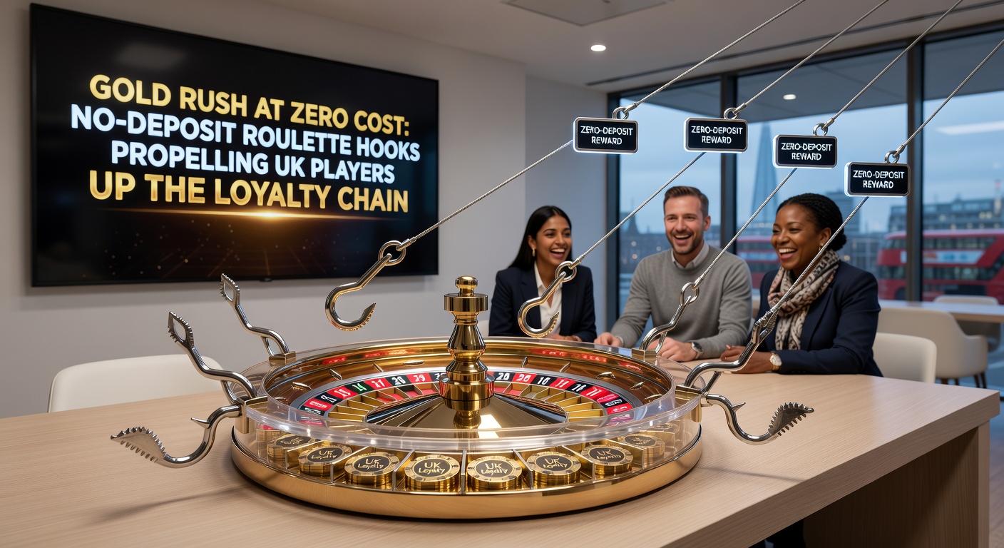 Player's hand placing chips on roulette table amid glowing loyalty tier icons climbing upward