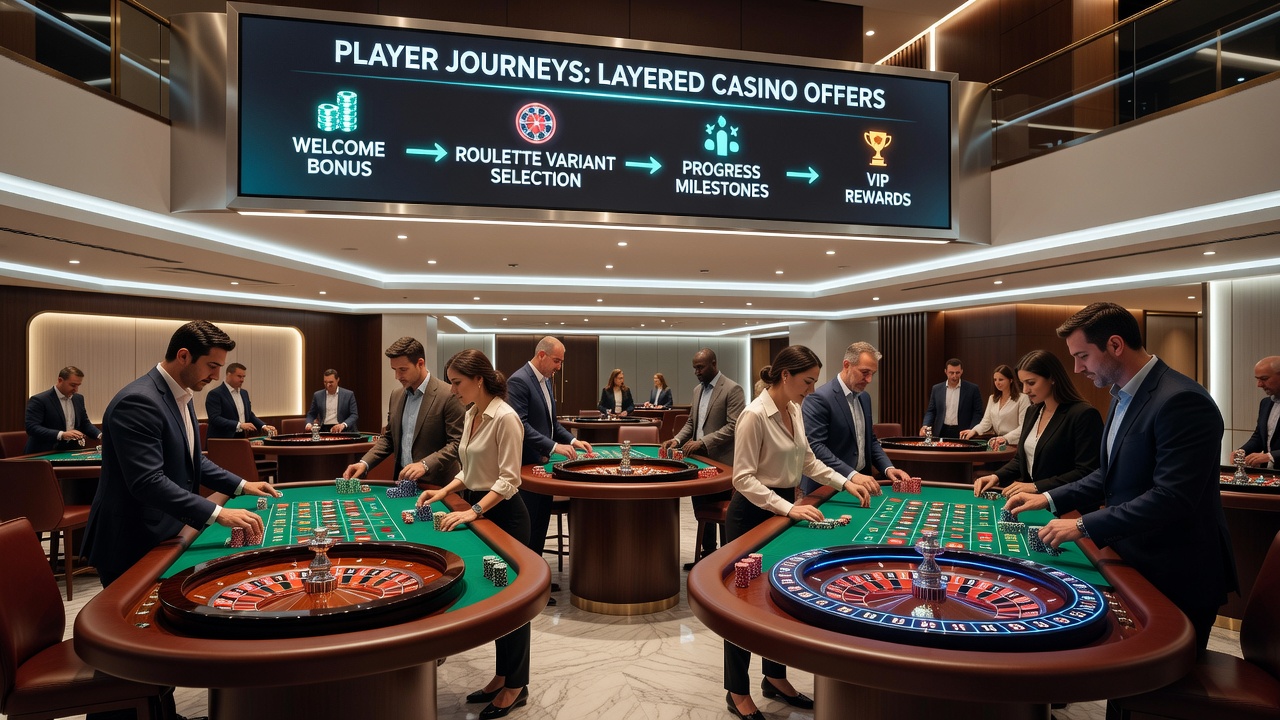 Illustration of loyalty tier progression in roulette-focused casino rewards