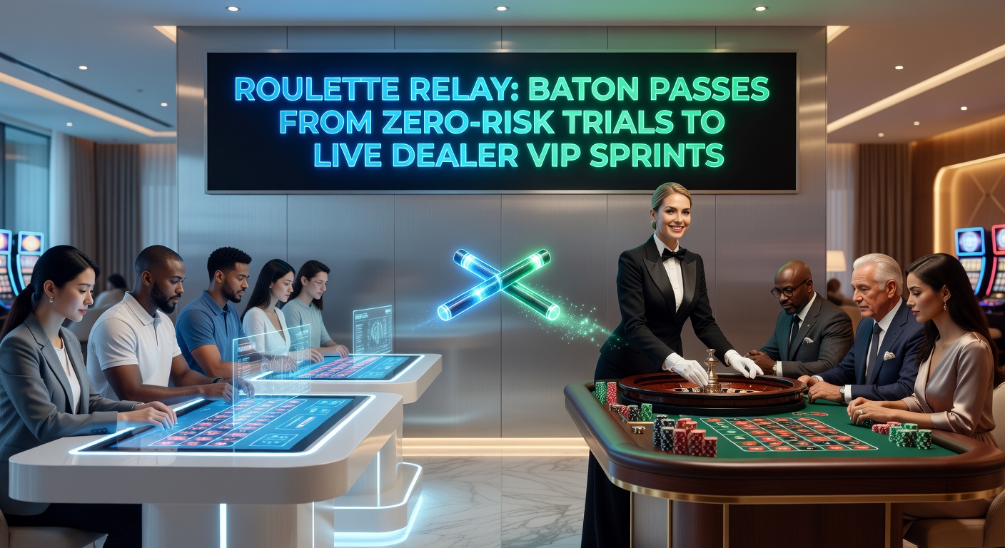 Live dealer roulette table with VIP players and high-stakes chips, illustrating the sprint to elite levels