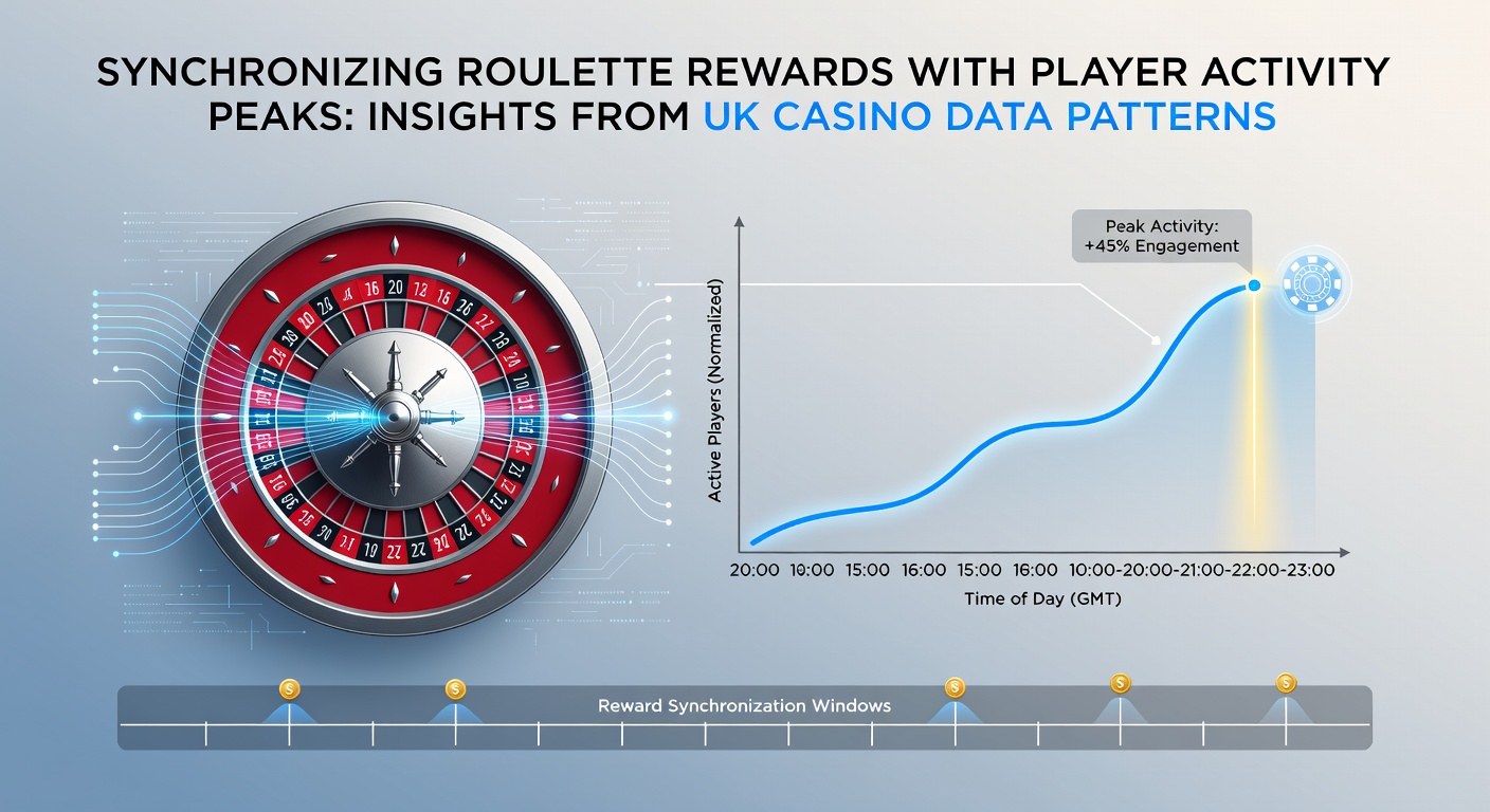 Graph showing UK casino player activity peaks overlaid with roulette bonus distribution timelines