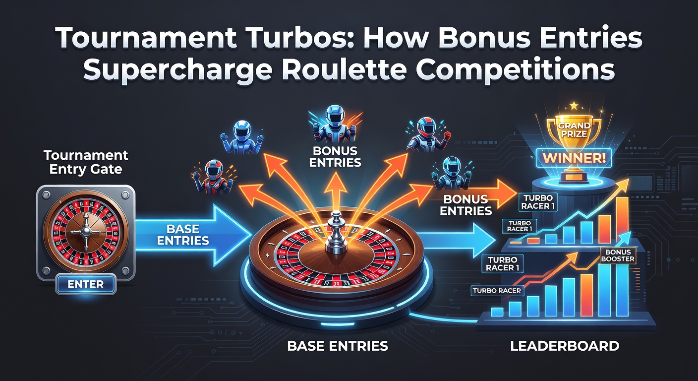 Excited players celebrating a big win in an online roulette tournament, with bonus entry icons and prize notifications on screen